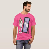 ニコラジョッキー鏡ヤギ Tシャツ (正面フル)