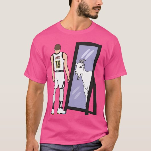 ニコラジョッキー鏡ヤギ Tシャツ (正面)