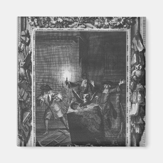 ニコラスによる「ルトリン」からのイラストレーション マグネット (正面)