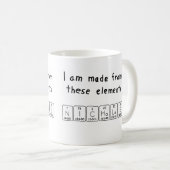 ニコラスの周期表の名前のマグ コーヒーマグカップ (正面右)