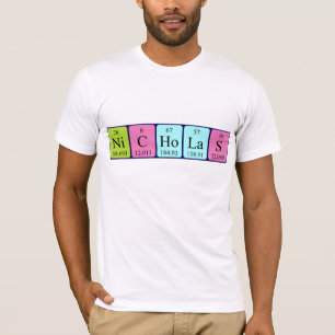 ニコラスの周期表の名前のワイシャツ Tシャツ