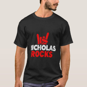 ニコラスクール岩の名 Tシャツ