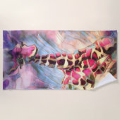 ニコラスザベビーキリン🦒 ビーチタオル (正面)