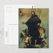 ニコラス・エンリケスによる聖フランシスコ・ザビエル ポストカード (正面/裏面)