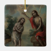 ニコラス・エンリケスによる『キリストの洗礼』 セラミックオーナメント (裏面)