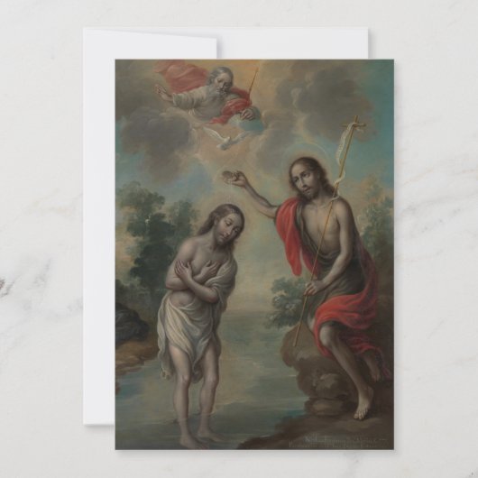 ニコラス・エンリケスによる『キリストの洗礼』 招待状 (正面)