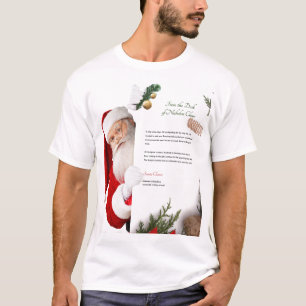 ニコラス・クロース・クリスマスのデスクからの手紙 Tシャツ