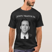 ニコラス・ケイジ ジョン・トラボルタ 対決 男性 友達 Tシャツ (正面)