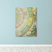 ニコラス・コペルニクス(1473-1543)地図からの詳細 キャンバスプリント (インサイチュ (ウッドフロア))