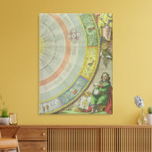 ニコラス・コペルニクス(1473-1543)地図からの詳細 キャンバスプリント (インサイチュ (リビング))