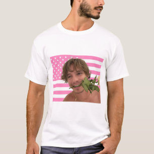 ニコラス・チャベスバラピンク・アメリカ国旗 Tシャツ