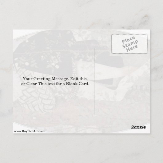 ニコラス・ヒリアードのバラの中の若者 ポストカード (裏面)