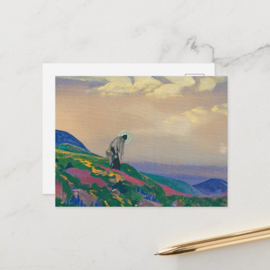 ニコラス・ローリッチによるサンパンテレイモンのヒーラー シーズンポストカード (正面/裏面インサイチュ)