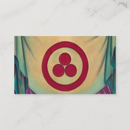 ニコラス・ローリッチによる平和の旗 名刺 (正面)