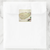 ニコラス・ヴィシュエによるセイロンの地図 スクエアシール (バッグ)