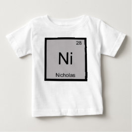 ニコラス 名前 化学 元素 周期表 ベビーTシャツ