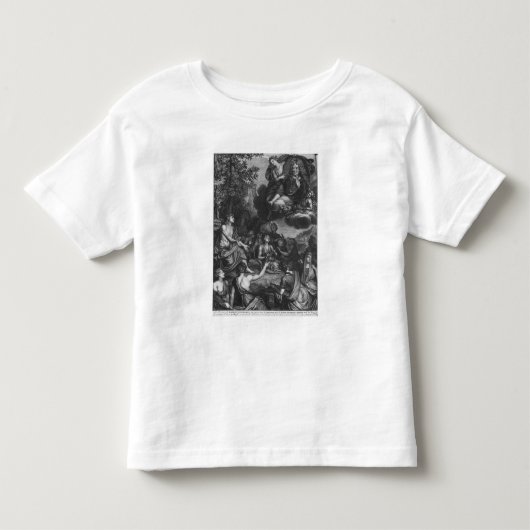 ニコラスBoileau著「全作品」へのFrontispiece トドラーTシャツ (正面)