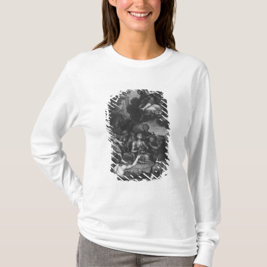 ニコラスBoileau著「全作品」へのFrontispiece Tシャツ (正面)