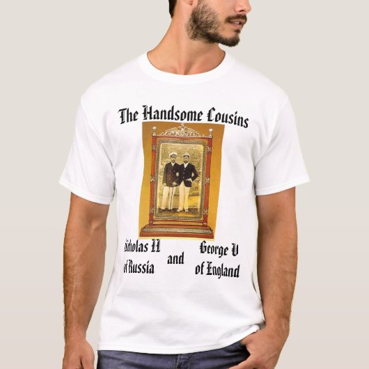 ニコラスIIおよびジョージ五世 Tシャツ (正面)