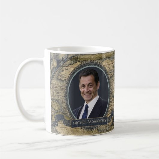 ニコラスSarkozyの歴史的マグ コーヒーマグカップ (左)