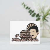 ニコラテスラが大好き ポストカード (スタンド正面)