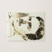 ニコラテスラスケッチインセピア ジグソーパズル (横)