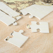 ニコラテスラスケッチインセピア ジグソーパズル (側面)