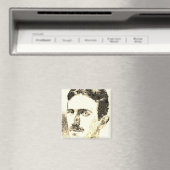 ニコラテスラスケッチインセピア マグネット (インサイチュ (食洗機))