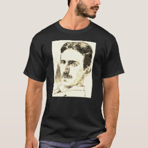 ニコラテスラスケッチインセピア Tシャツ