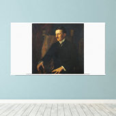 ニコラテスラブループリント キャンバスプリント (インサイチュ (ウッドフロア))