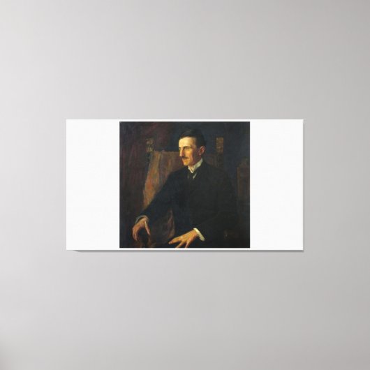 ニコラテスラブループリント キャンバスプリント (正面)