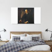 ニコラテスラブループリント キャンバスプリント (インサイチュ (寝室))