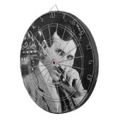 ニコラテスラポートレートインブラック ダーツボード (正面右)