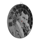 ニコラテスラポートレートインブラック ダーツボード (正面左)