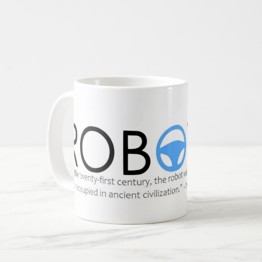 ニコラテスラロボタキシマグ コーヒーマグカップ (正面左)