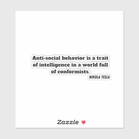 ニコラテスラ引用文ステッカー シール (シート)