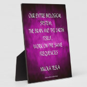 ニコラテスラ引用文 – 同一周波数 フォトプラーク (側面)