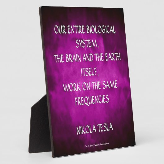 ニコラテスラ引用文 – 同一周波数 フォトプラーク (側面)