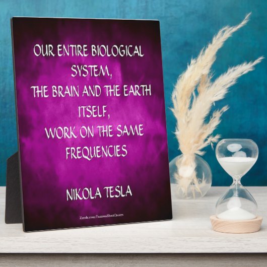 ニコラテスラ引用文 – 同一周波数 フォトプラーク (側面)