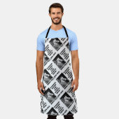 ニコラテスラ漸進的な人間引用文 エプロン (着用した状態)