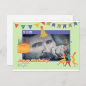 ニコラテスラ誕生日グリーティングカード ポストカード (正面/裏面)