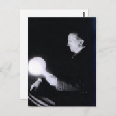 ニコラテスラ1898年頃。 ポストカード (正面/裏面)