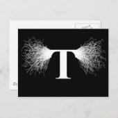 ニコラテスラ – テスラコイル – 稲妻 ポストカード (正面/裏面)