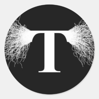 ニコラテスラ – テスラコイル – 稲妻 ラウンドシール