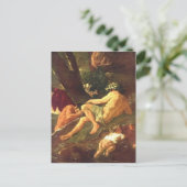 ニコラプッサン – ミダスウォッシングアットリバーパクトラス ポストカード (スタンド正面)