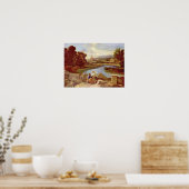 ニコラプッサン – ランドスケープウィズサンマシュー ポスター (キッチン)