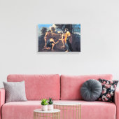 ニコラプッシンシェパーズインアルカディア キャンバスプリント (インサイチュ (リビング))