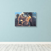 ニコラプッシンシェパーズインアルカディア キャンバスプリント (インサイチュ (ウッドフロア))