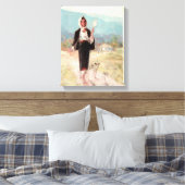 ニコラ・グリゴレッスクのDistaffの農夫の女性 キャンバスプリント (インサイチュ (寝室))