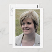 ニコラ・スタージオン第1スコットランド大臣 ポストカード (正面/裏面)